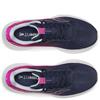 SAUCONY WOMENS POWER RUN LACE TRAINER - NAVY FUCHSIA
